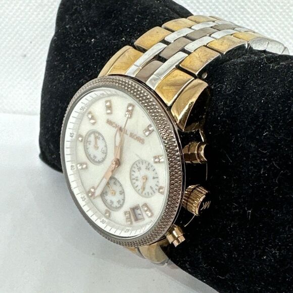 Michael Kors Ritz MK5642 Women Tri-Tone Stainless Steel Analog Dial Watch NUL60 main image 10